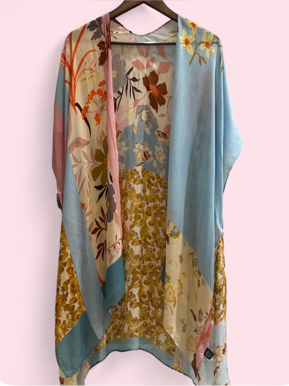 Floral Kimono Coverups Drape Cardigan